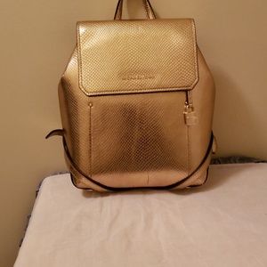 Michael Kors Python Printed Leather Backpack